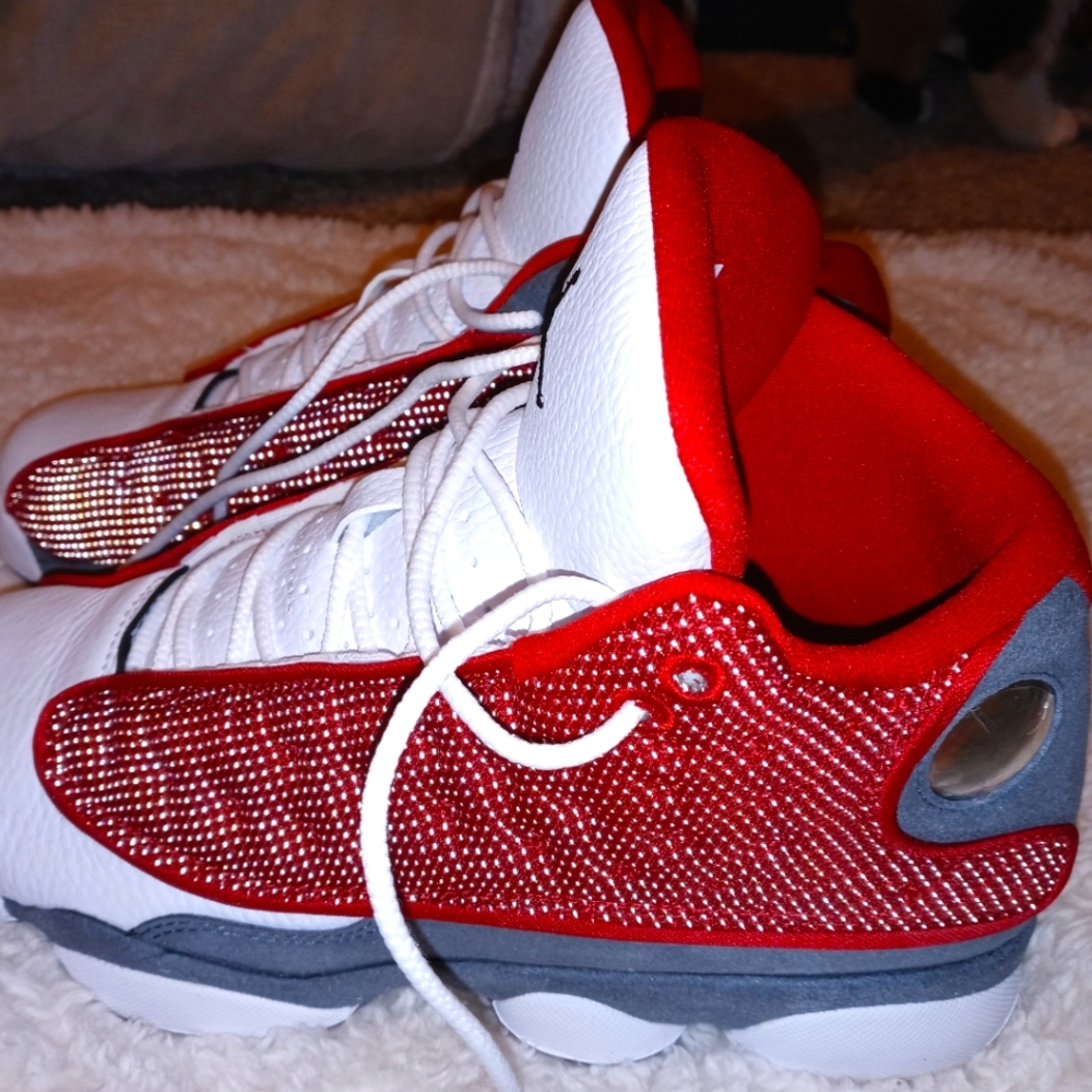 Air Jordan 13s size 6y flint Red